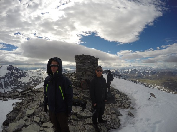 Tore, David og Alex på toppen.